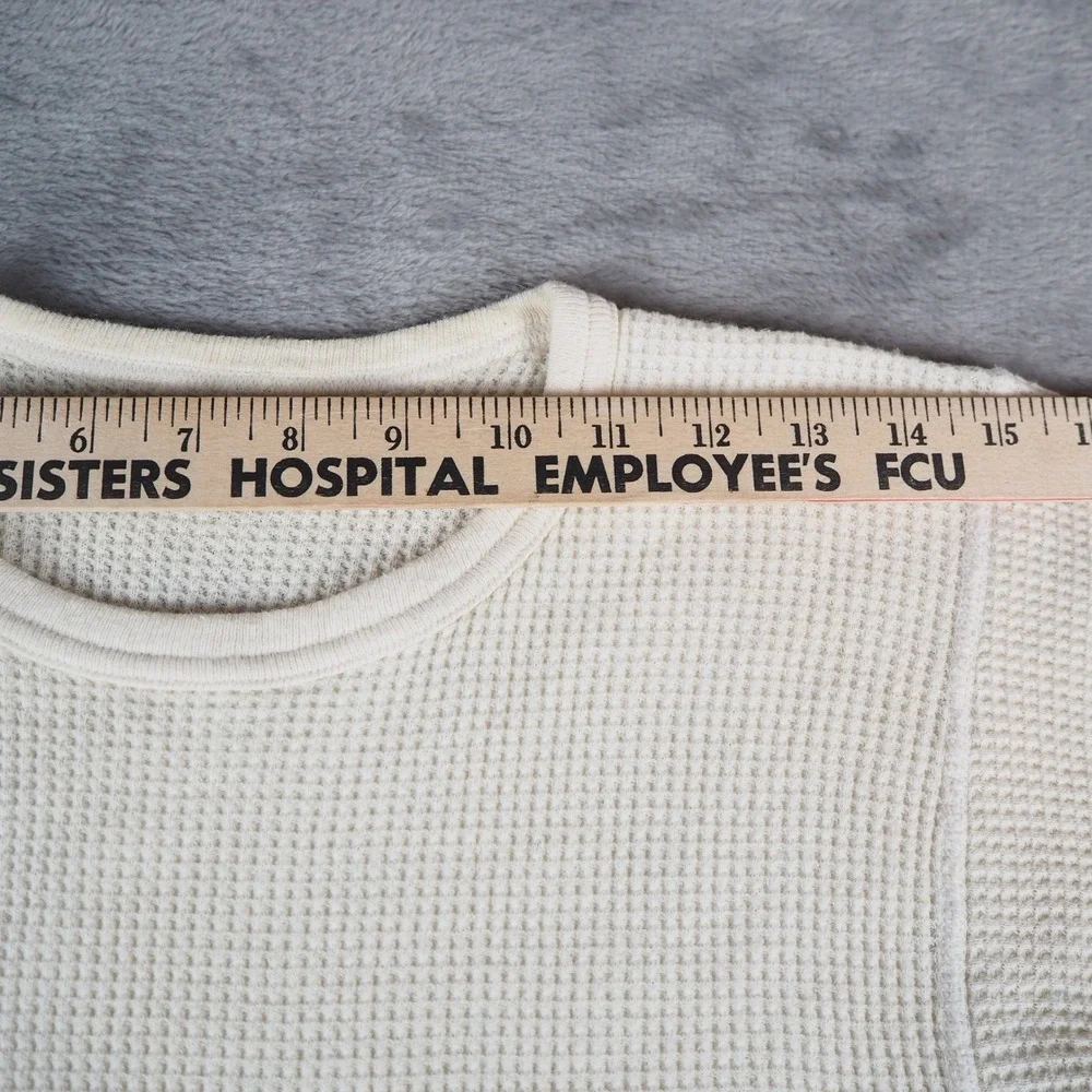 VTG Morgan Mills Thermal Waffle Knit‎ Top Mens L Cotton Long Sleeve Undershirt